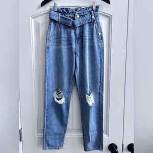 Kancan NWT Blossom Ultra High Rise Belted Mom